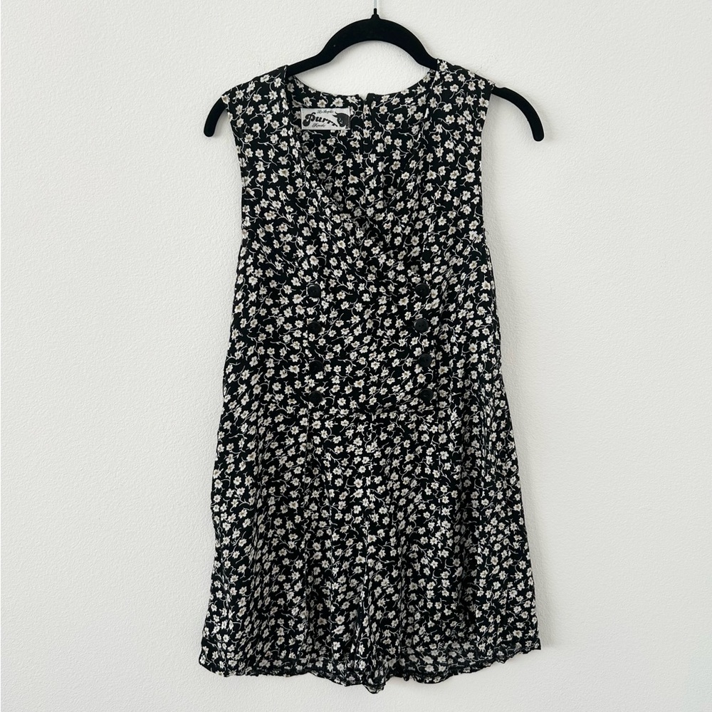 Purrr Melrose Vintage Inspired Floral Romper